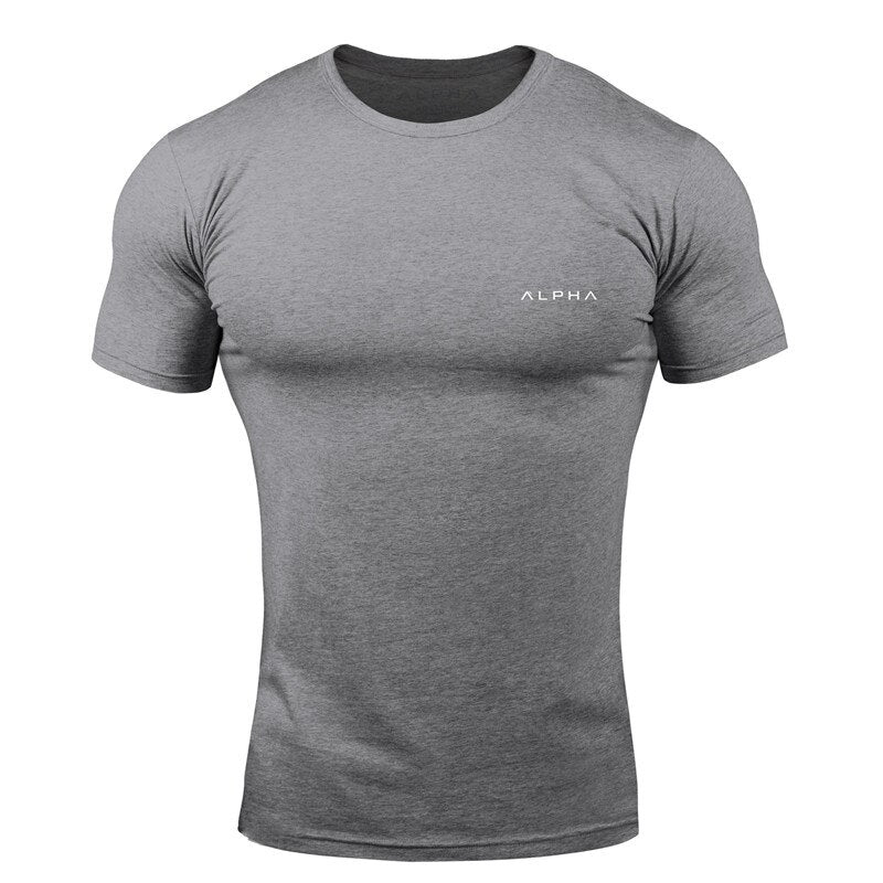 Men Sport Training Cotton T-shirt 