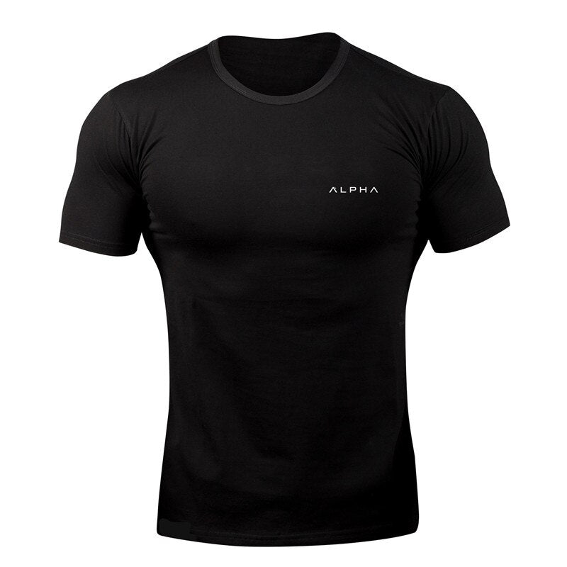 Men Sport Training Cotton T-shirt