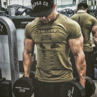 Men Sport Training Cotton T-shirt 