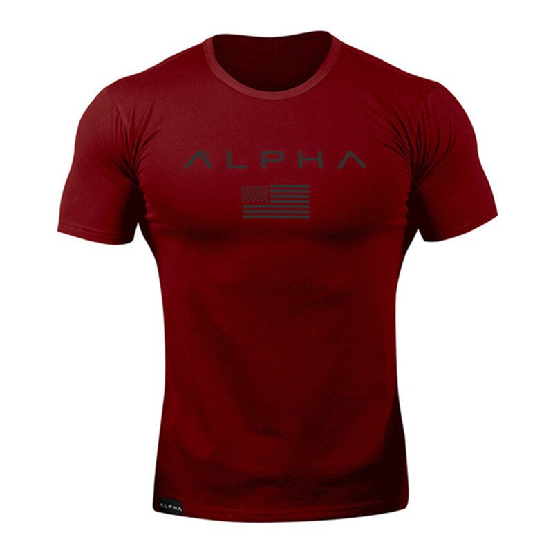 Men Sport Training Cotton T-shirt