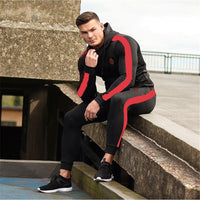 New Men Hoodies Pants Fitness Sportswear