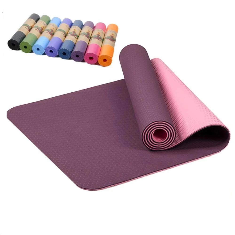 Non slip Thicken Yoga Mat Solid Color Fitness Mat Dance - Temu