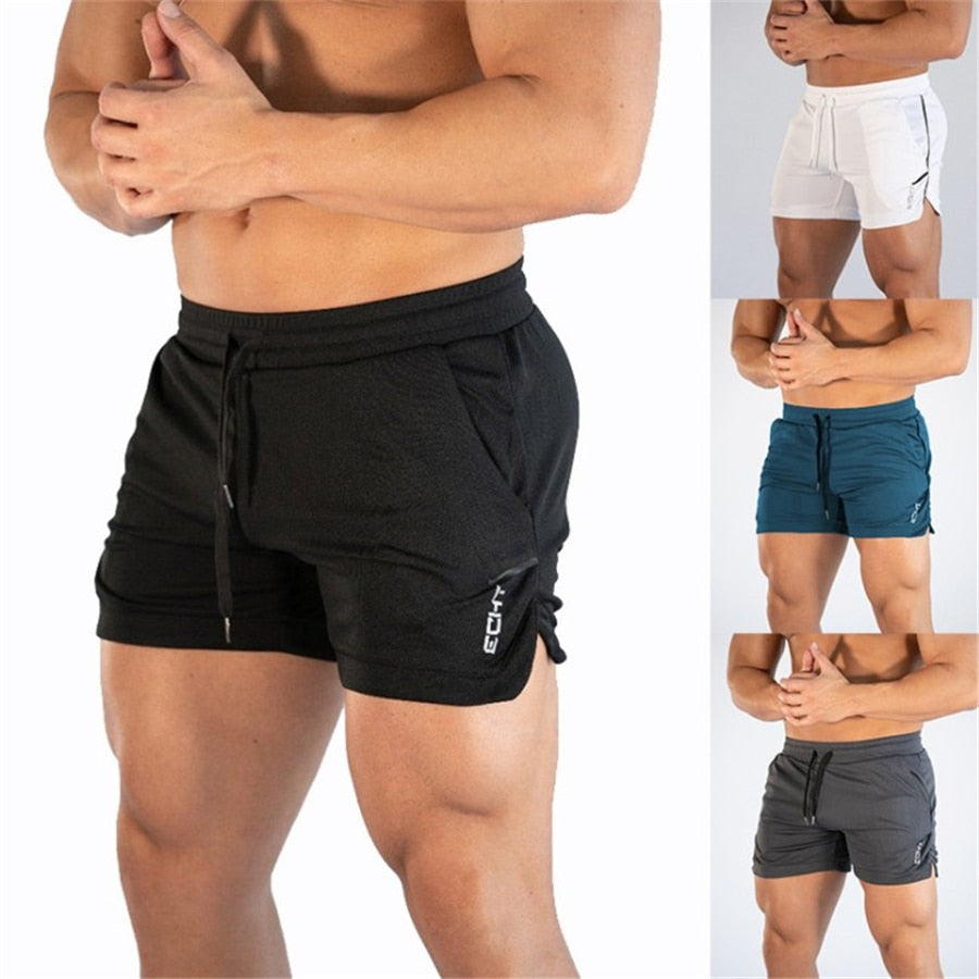 Men Fitness Bodybuilding Shorts Man